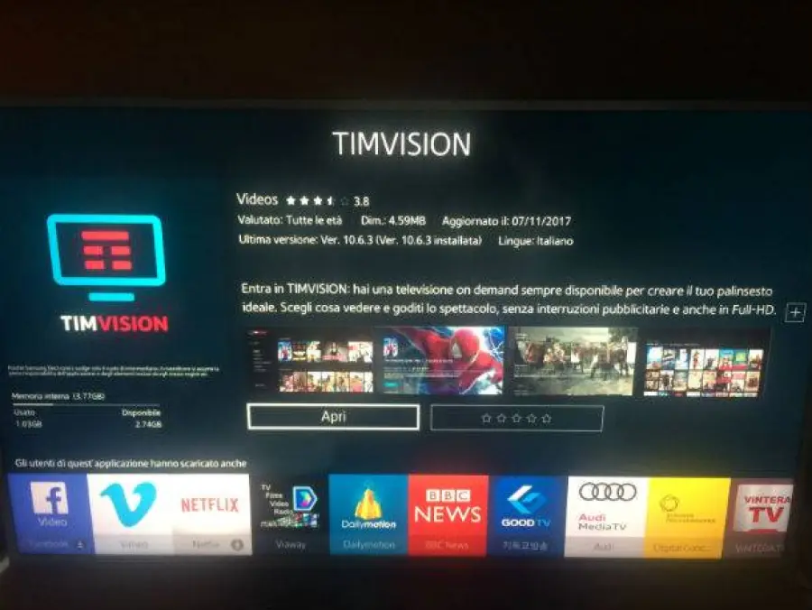 Come mettere Tim Vision sulla Smart TV